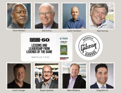 Top Sports Executives come to Nashville Nov. 3 for Sports Business @ 50: Lessons & Leadership from Legends of the Game